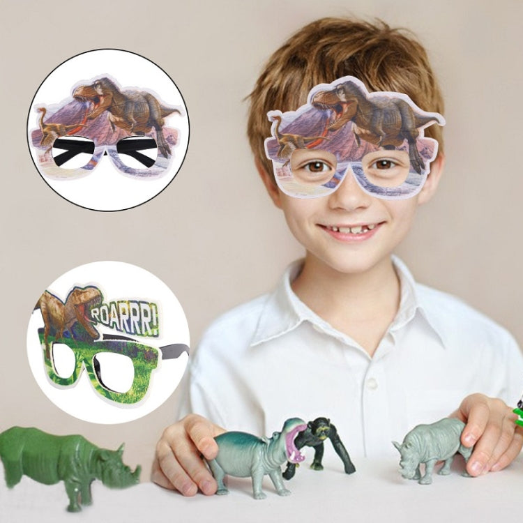 3 PCS Dinosaur Funny Glasses Birthday Party Decoration Photo Props(I Model)