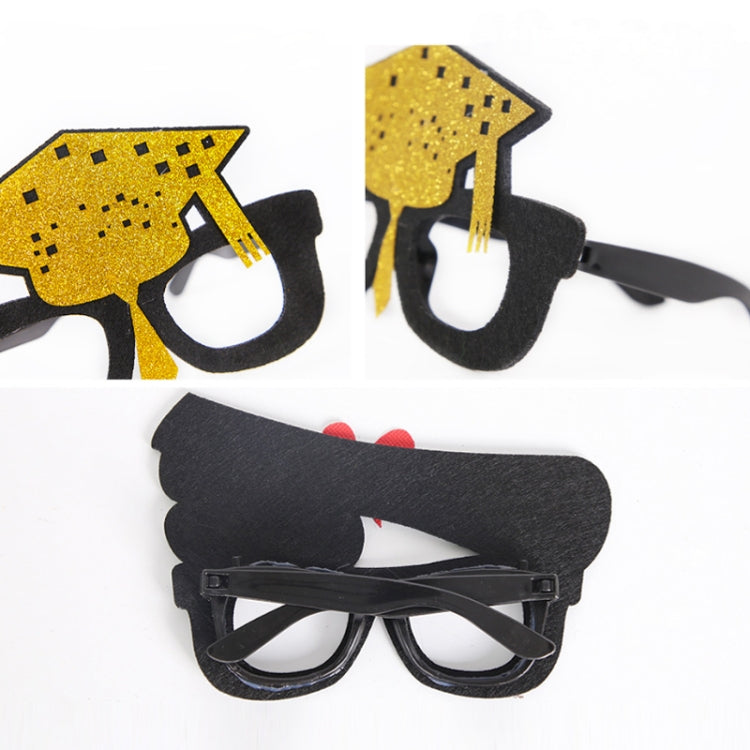 3 PCS Graduation Season Photo Props School Party Funny Glasses, Shape: F Model