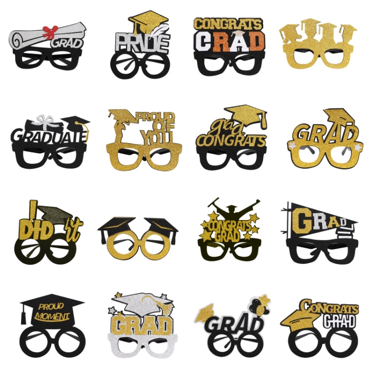 3 PCS Graduation Season Photo Props School Party Funny Glasses, Shape: F Model