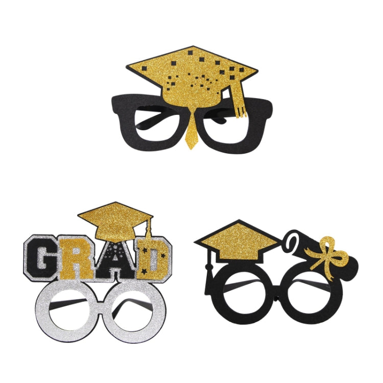 3 PCS Graduation Season Photo Props School Party Funny Glasses, Shape: R Model