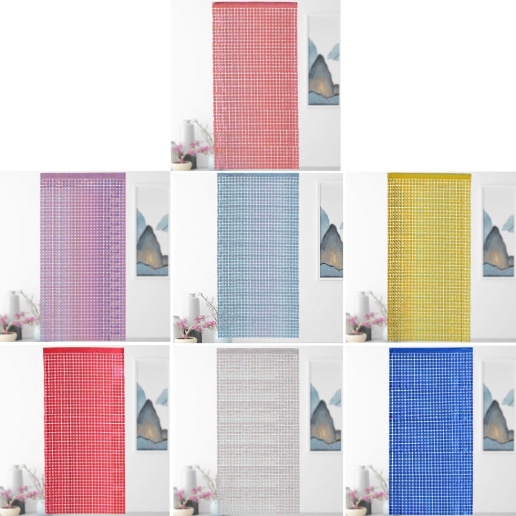 2 PCS Laser Square Rain Curtain Birthday Party Background Decoration(1x2M Silver)