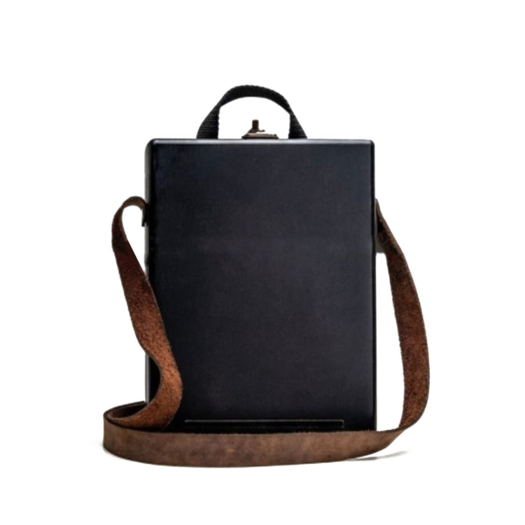 Writer Messenger Wooden Box Walnut Briefcase(Black)