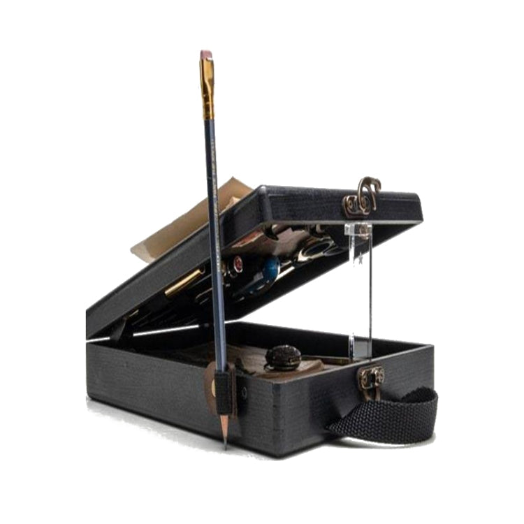 Writer Messenger Wooden Box Walnut Briefcase(Black)