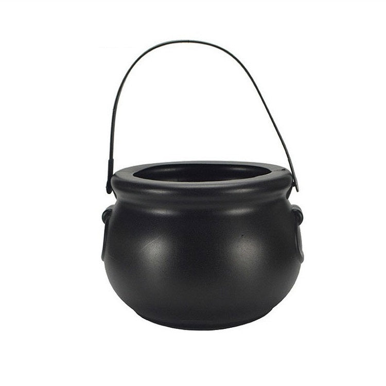 Halloween Witch Barrel Pumpkin Smoker Scene Arrangement(UK Plug-Frosted Barrel)