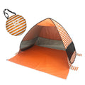 Automatic Instant Pop Up Tent Potable Beach Tent,Size:, Color: Orange Stripe