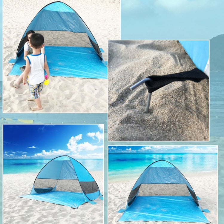 Automatic Instant Pop Up Tent Potable Beach Tent,Size:, Color: Pink Stripe