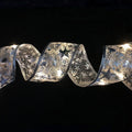 Christmas LED Lights Bronzing Double Ribbon String Lights, Specification: 4m(Silver Warm Light)
