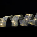 Christmas Ornament Double Light Board Yarn Ribbon String Lights, Specification: 1m(Gold Warm Light)