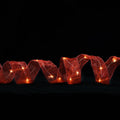 Christmas Ornament Double Light Board Yarn Ribbon String Lights, Specification: 10m(Red Warm Light)
