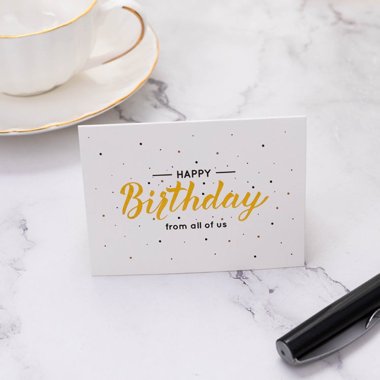 50 PCS Holiday Thank You Messages Greeting Cards(Birthday Card 1)