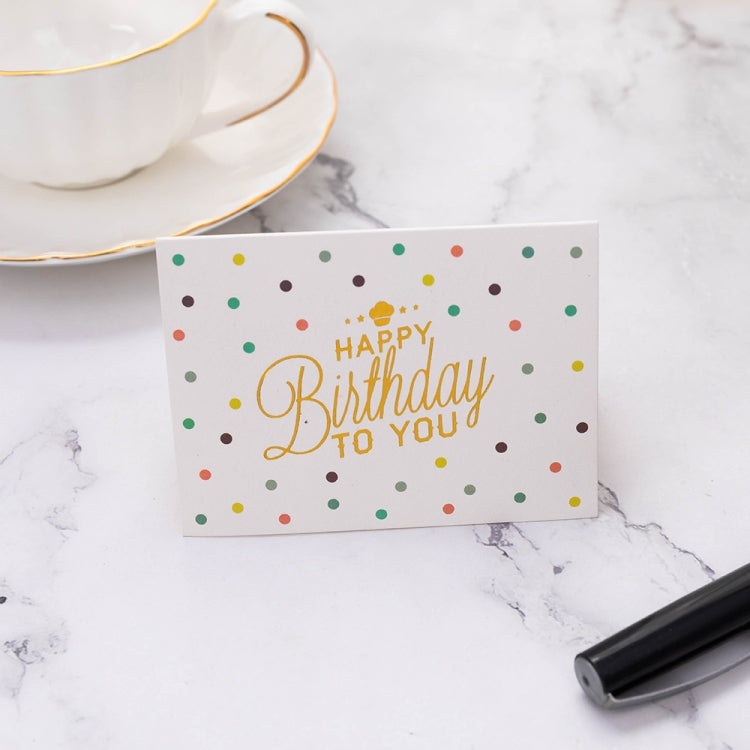 50 PCS Holiday Thank You Messages Greeting Cards(Birthday Card 3)