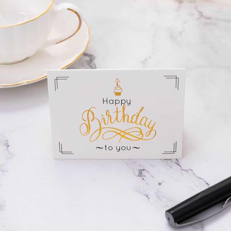 50 PCS Holiday Thank You Messages Greeting Cards(Birthday Card 6)