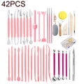 42 In 1 Clay Tool Hook Line Pen Pottery Carving Knife Set