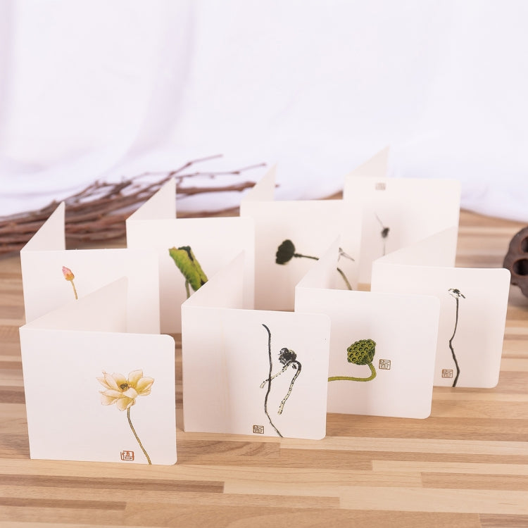 10 PCS Classical Painting Holiday Greeting Card(Pack 02)