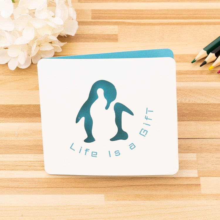 10 PCS Cute Hollow Cartoon Greeting Card(Life is Full of Gifts)