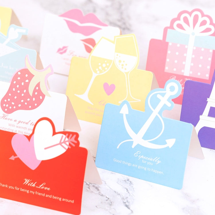 100 PCS Three-dimensional Hollow Greeting Cards(Warmful Gift)