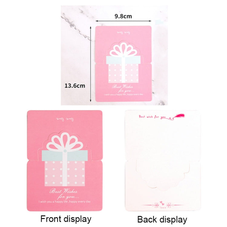 100 PCS Three-dimensional Hollow Greeting Cards(Strawberry)