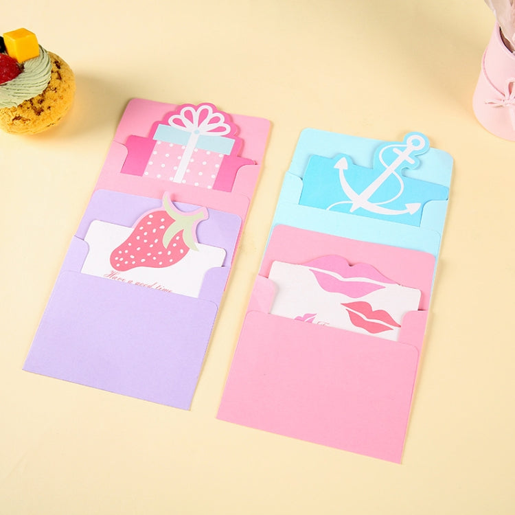 100 PCS Three-dimensional Hollow Greeting Cards(Strawberry)