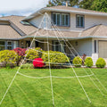 Halloween Spider Web Triangle Net Outdoor Decoration Props, Size: 5m x4.8m