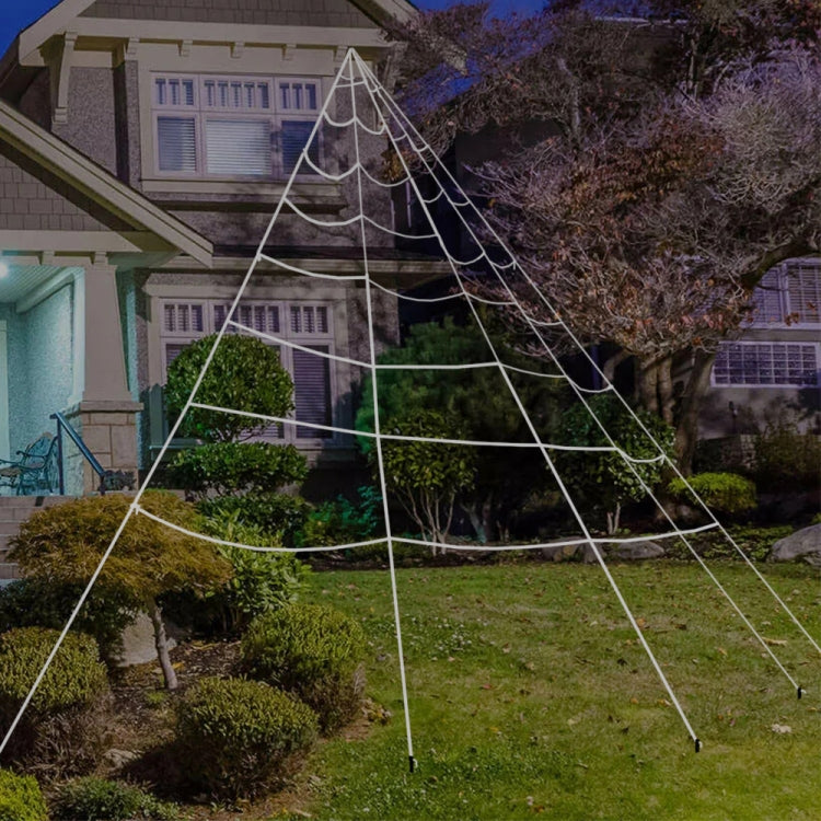 Halloween Spider Web Triangle Net Outdoor Decoration Props, Size:  7m x5.5m