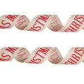 Christmas Letters DIY Imitation Linen Roll Decoration Gift Material Pack(2M CHRISTMAS)