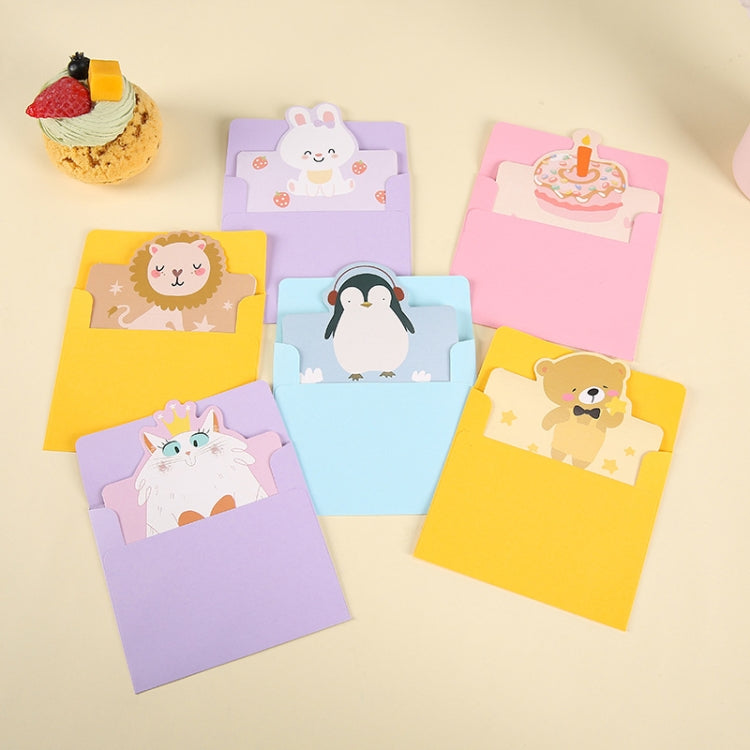 100 PCS Cute Cartoon Birthday Cards(Penguin)