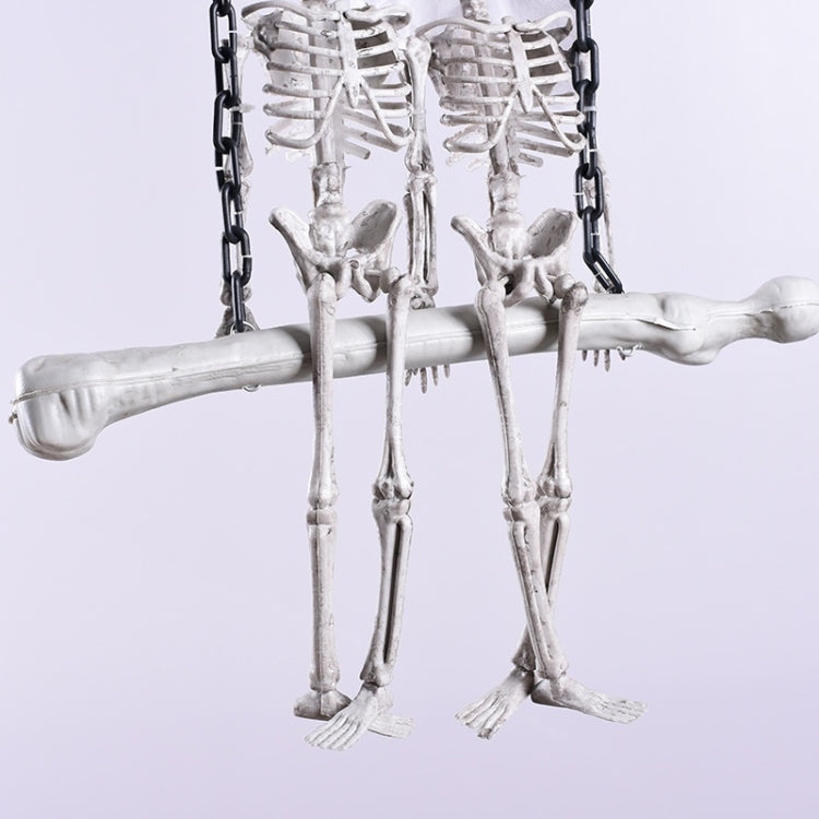 G01 Halloween Skull Skeleton Bride and Groom Welcome House Pendant