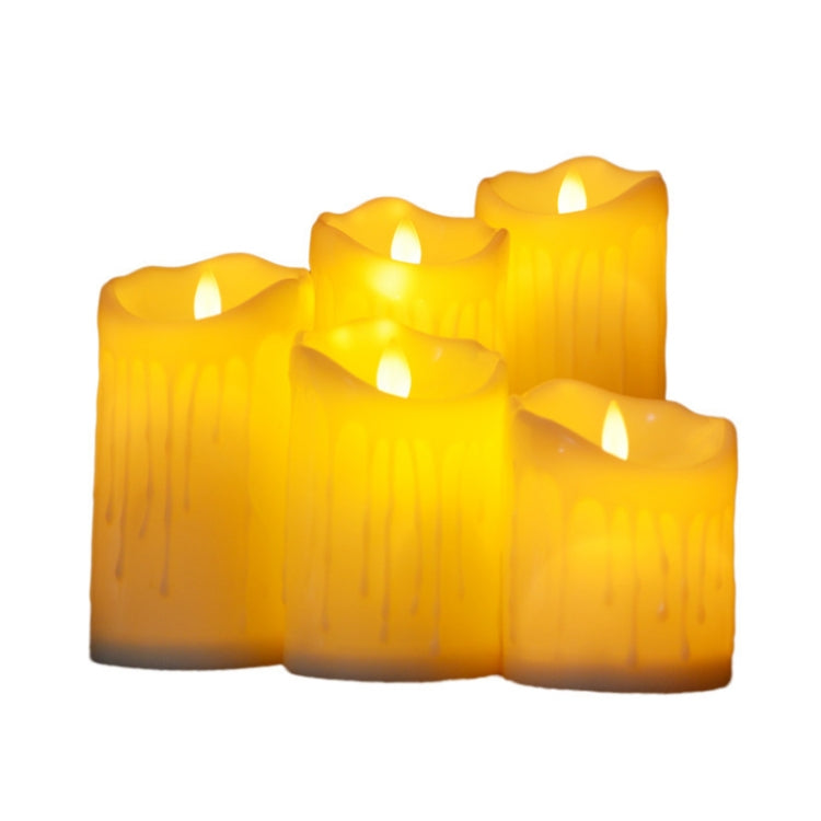 LED Electronic Candle Lights Halloween Christmas Decoration Props, Size: 7.5x15cm(Plastic Tears Candle Lights)