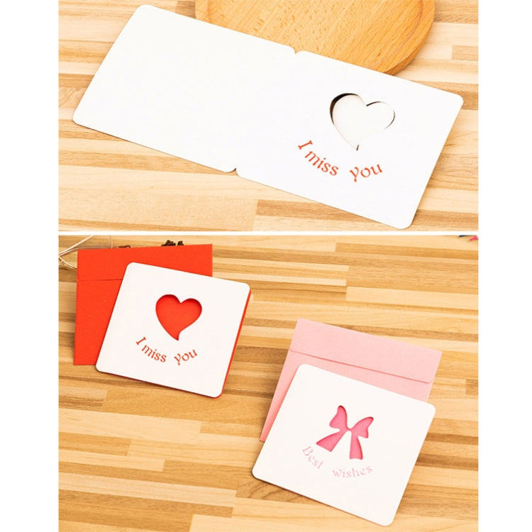 10 PCS Hollow Cartoon Greeting Card(Blue Whale)