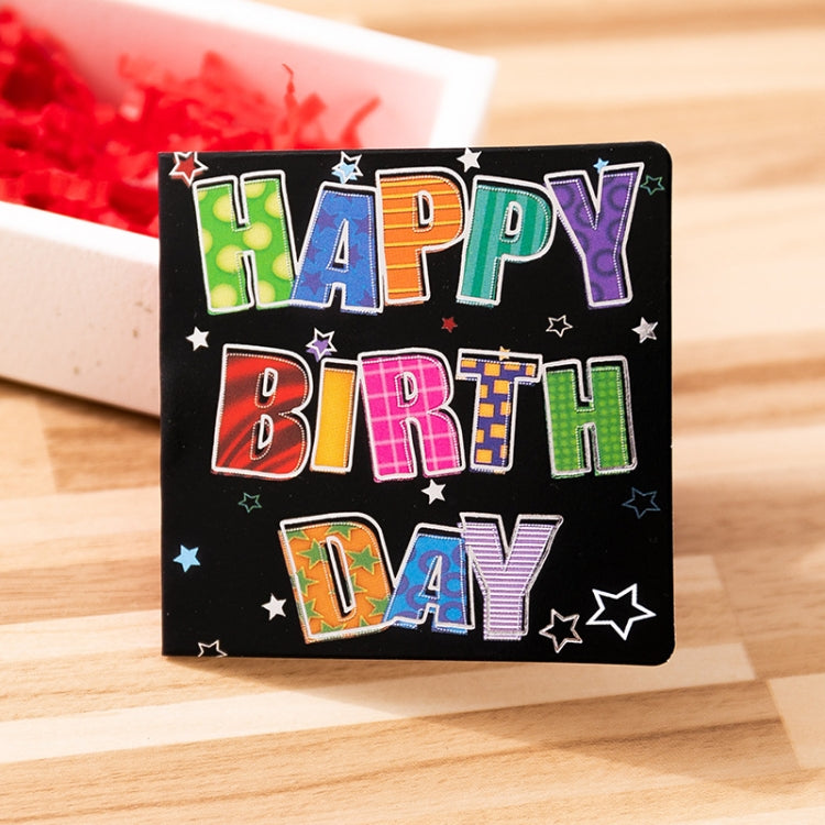 10 PCS Square Bronzing Color Print Thanks Greeting Cards(4)