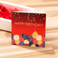 10 PCS Square Bronzing Color Print Thanks Greeting Cards(12)