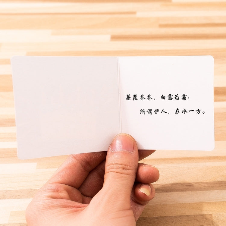 10 PCS Square Bronzing Color Print Thanks Greeting Cards(2)