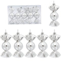 5PCS/Box Christmas Decoration Electroplating Candy Props Gift Box Props(Silver)