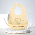 Baby Oil Spray Waterproof Silicone Bib Ultra-thin Saliva Towel, Pattern: Lion Dot 2