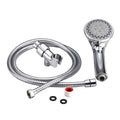Concealed Shower Head 5 Function Pause Mode Shower Head, Style： Shower+Hose+Bracket