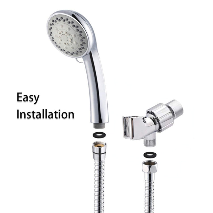 Concealed Shower Head 5 Function Pause Mode Shower Head, Style： Shower+Hose+Bracket