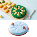 AA312 Carrot Silicone Sausage Food Supplement High Temperature Mold(Light Blue)