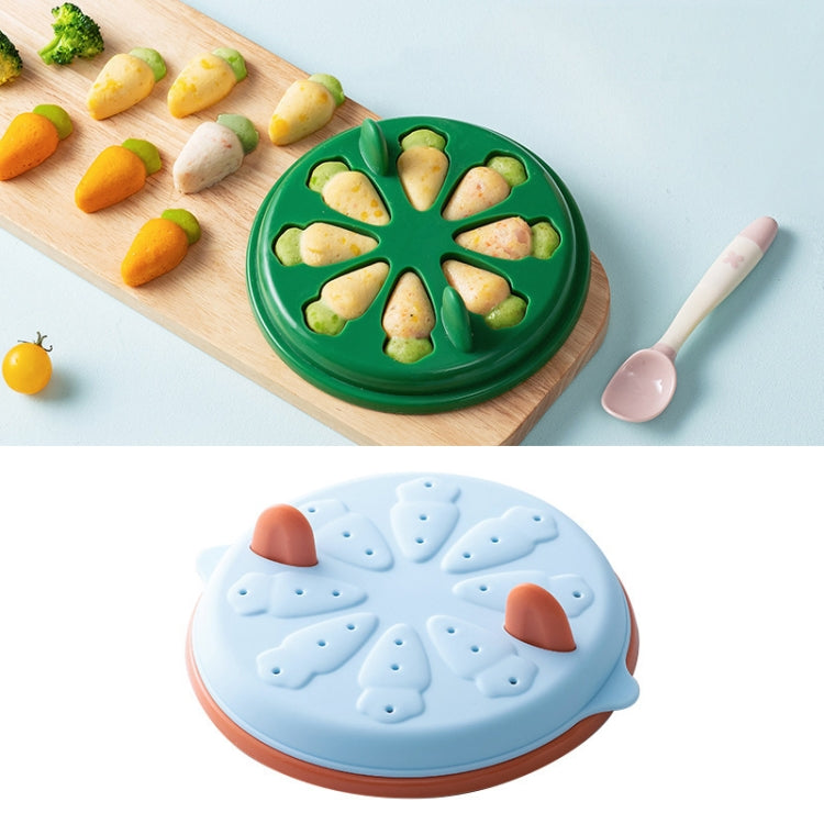 AA312 Carrot Silicone Sausage Food Supplement High Temperature Mold(Light Blue)