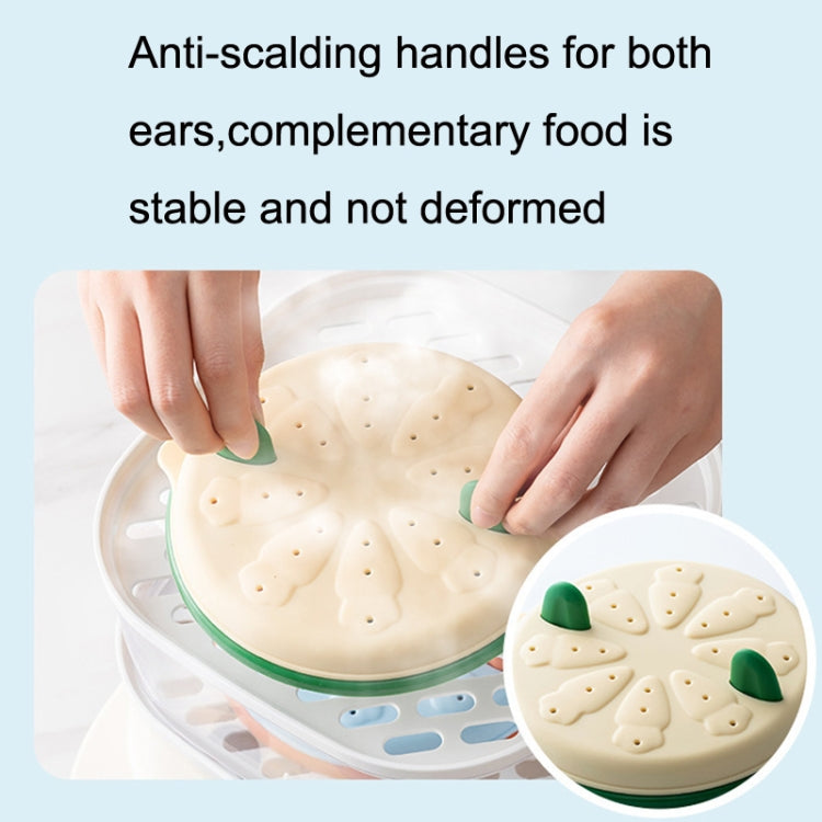 AA312 Carrot Silicone Sausage Food Supplement High Temperature Mold(Light Blue)