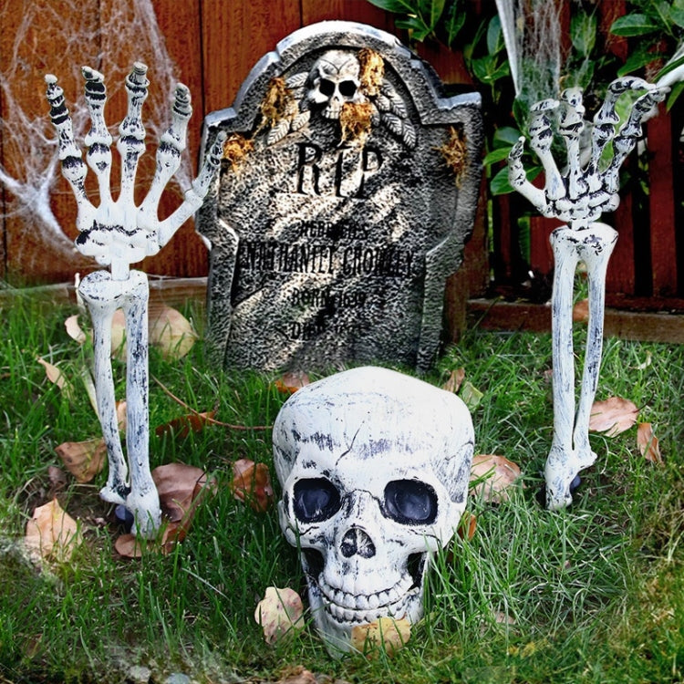 Halloween Simulation Skull Hand And Leg Horror Decoration Props Hand Bone Skull