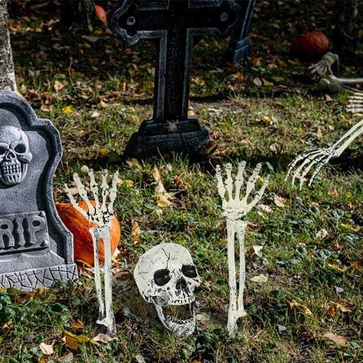 Halloween Simulation Skull Hand And Leg Horror Decoration Props Hand Bone Skull