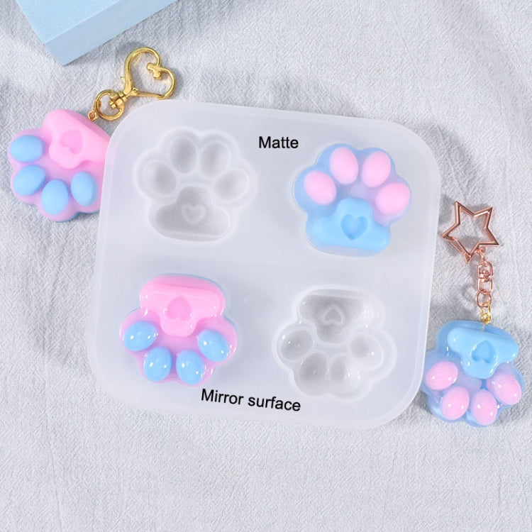 01 Love Cat Claw DIY Crystal Epoxy Jewelry Silicone Mold