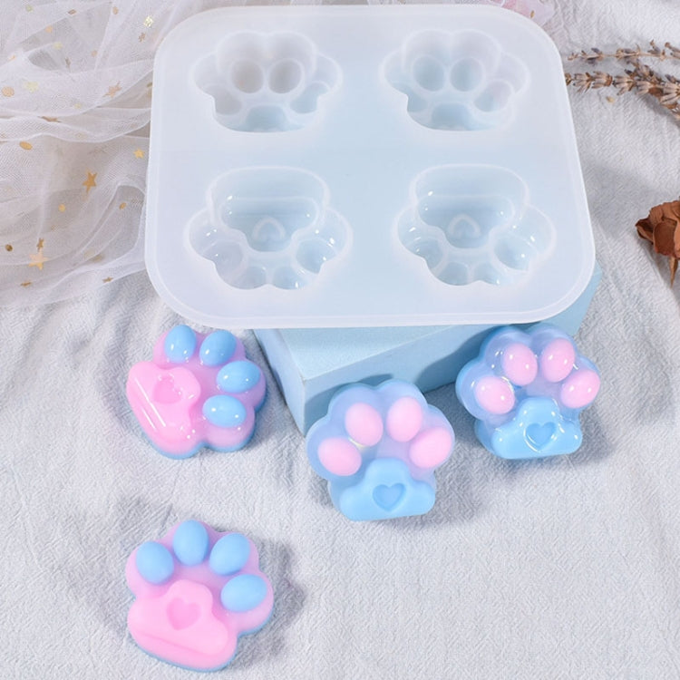 01 Love Cat Claw DIY Crystal Epoxy Jewelry Silicone Mold