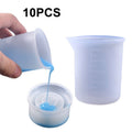 10 PCS Crystal Epoxy Silicone With Scale 100ml Measuring Cup