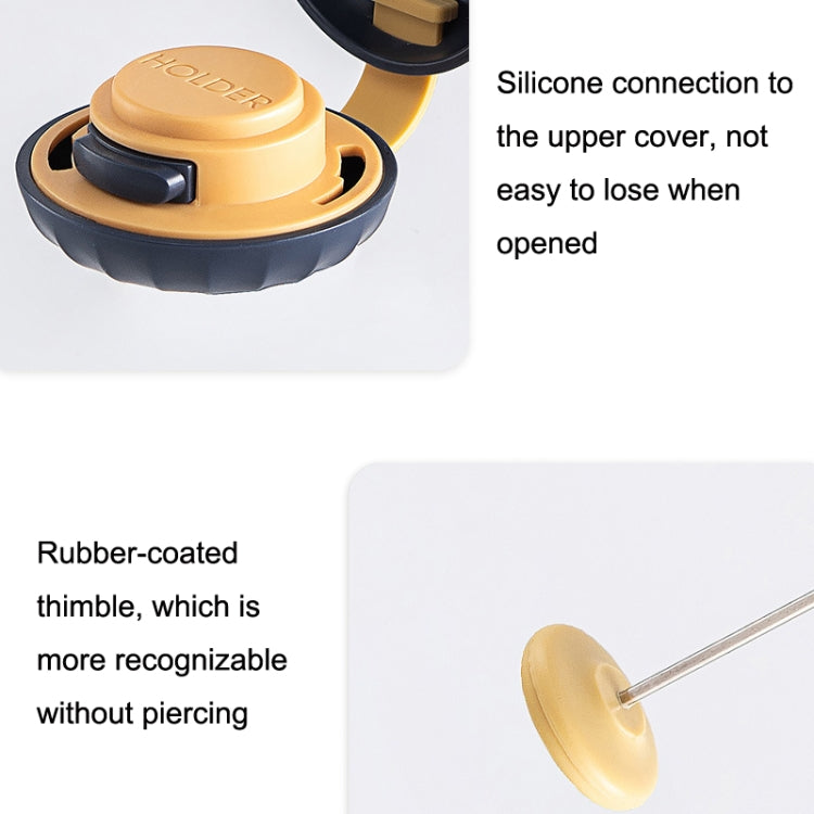 4PCS Quilt Retainer Quilt Anti-Run Fixation Anti-Slip Buckle Traceless Retainer(Silk Blue)