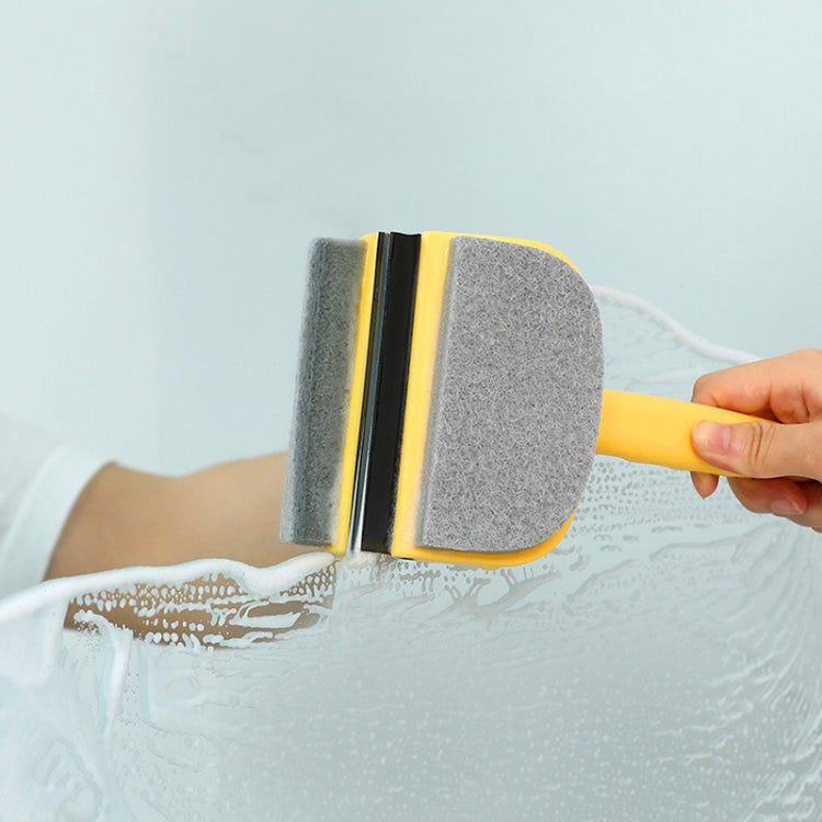Sanitary Wall Cleaning Brush Bathroom Tile Brush(Yellow)