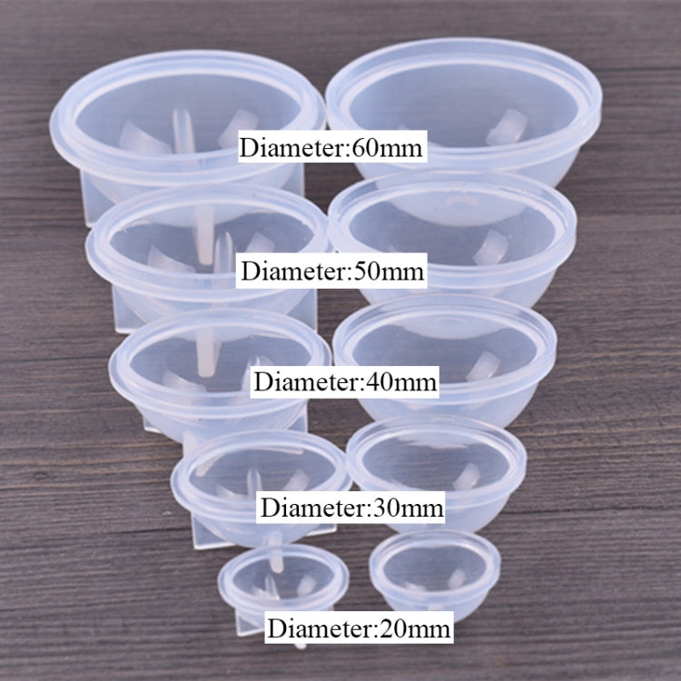 20 PCS 20mm Crystal Epoxy Ball Silicone Mould DIY Handmade Jewelry Sphere Making Mould