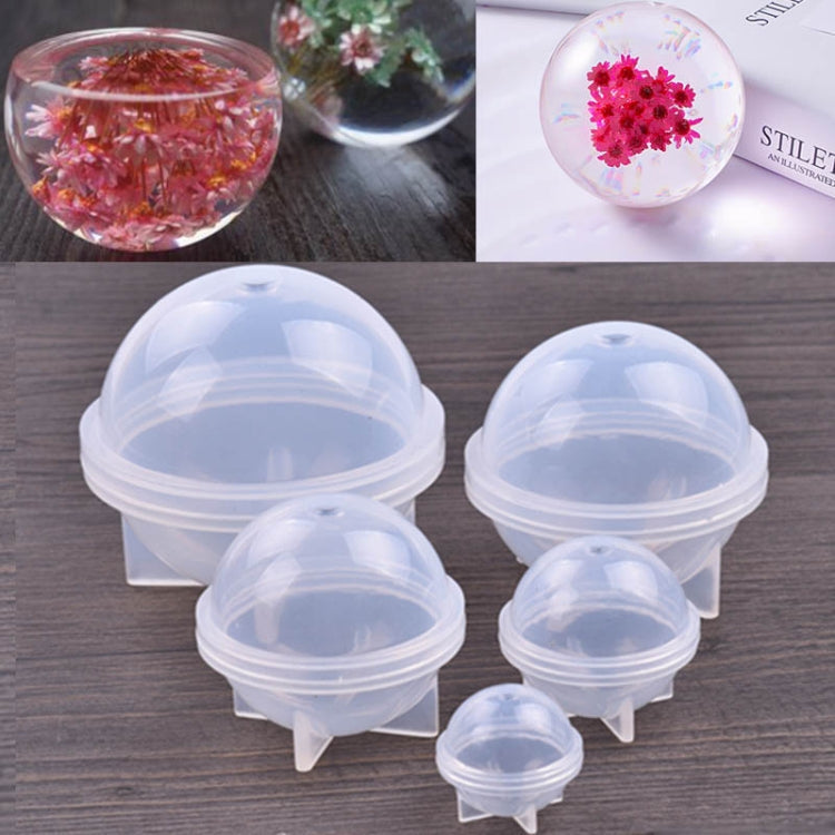 4 PCS  60mm Crystal Epoxy Ball Silicone Mould DIY Handmade Jewelry Sphere Making Mould
