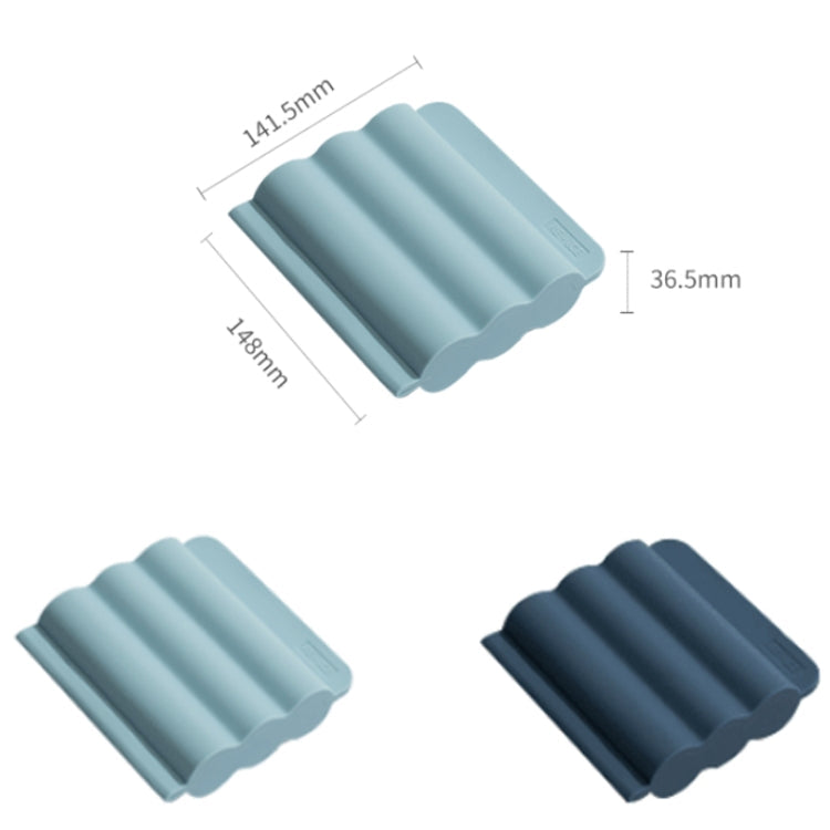 Silicone Ice Box Home-made Complementary Food Ice Hockey Mold(Deep Blue)