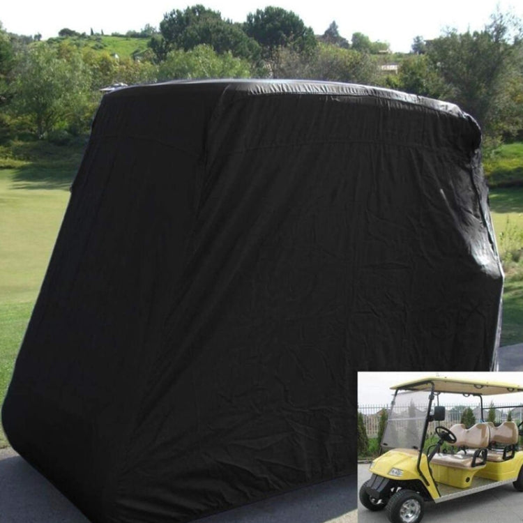 210D Oxford Cloth Golf Cart Cover Scooter Kart Dust Cover, Specification: 242 x 122 x 168 cm(Black)